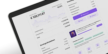 lendermarket app dashboard